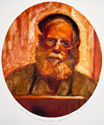 Self Portrait; June 24, 2023, monotype by Daniel Leary, thumbnail